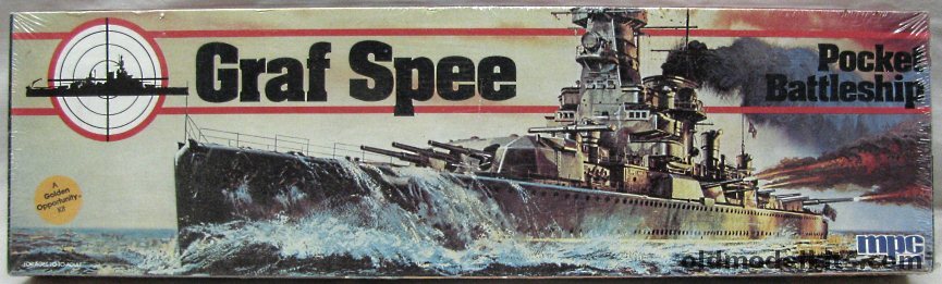 MPC 1/600 Graf Spee Pocket Battleship - ex-Airfix, 1-5103 plastic model kit